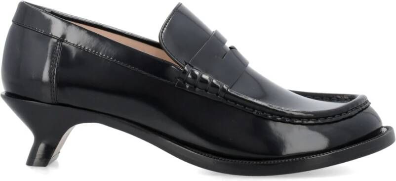 Loewe Zwarte Campo Loafer Schoenen Black Dames