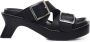 Loewe Zwarte Leren Vierkante Tip Sandalen Black Dames - Thumbnail 1