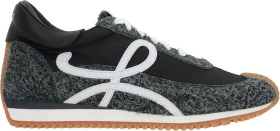 Loewe Zwarte Nylon Low-Top Sneakers Multicolor Heren