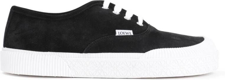 Loewe Zwarte Terra Vulca Lace-Up Sneakers Black Heren