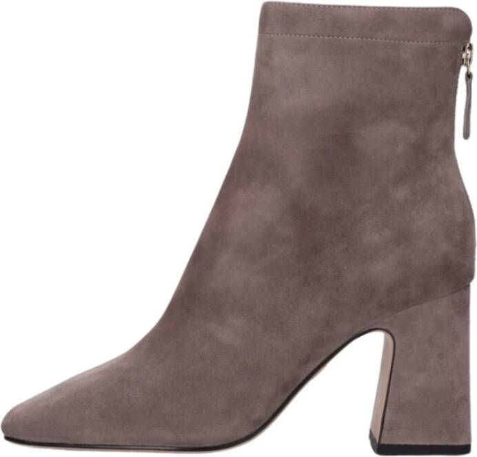 Lola Cruz Grijze Suède Enkellaarzen Trendy Stijl Gray Dames