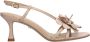 Lola Cruz Leren Bloem Sandalen Beige Dames - Thumbnail 1