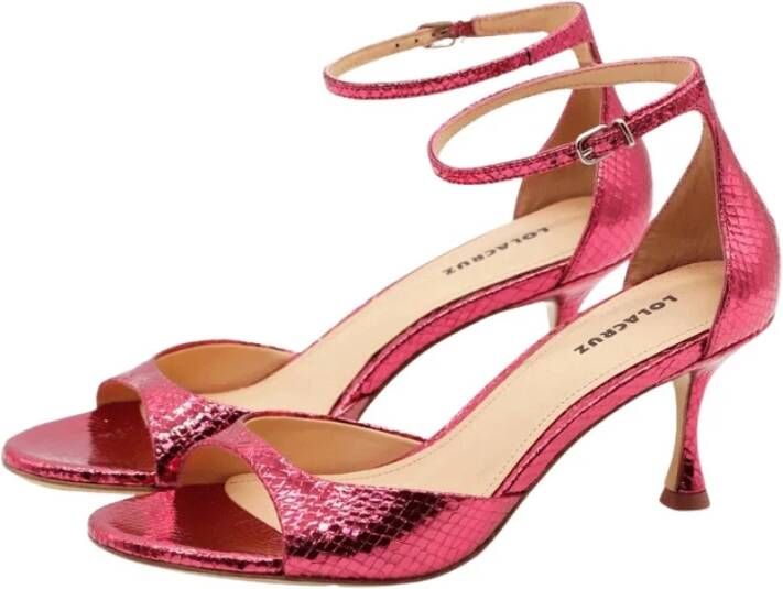 Lola Cruz Petrina Fuchsia Sandalen Roze Dames