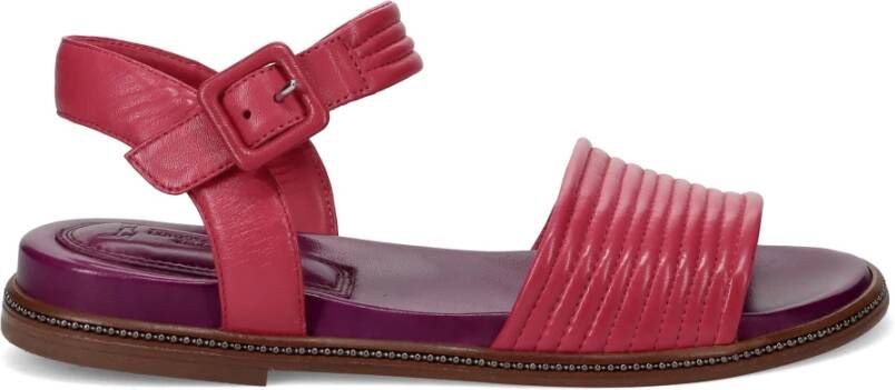 Lorenzo Masiero Fuchsia Leren Sandalen Pink Dames