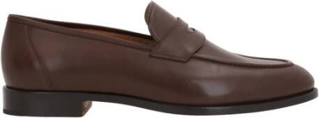 Loro Piana Platte Schoenen Sergio Loafers Brown Heren