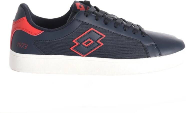 Lotto PU Evo Leren Sneakers Blauw Blue Heren