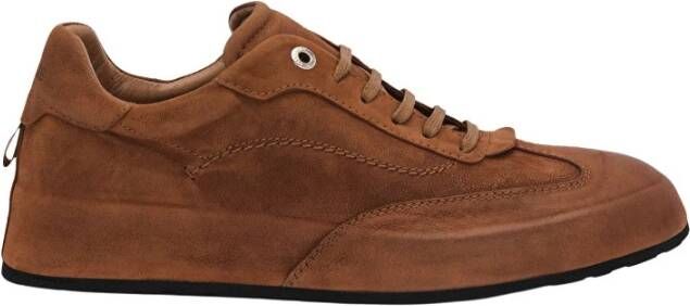 Lottusse Bruin Kalfsleer Puket Leren Veterschoenen Deportivo Cordones Brown Heren