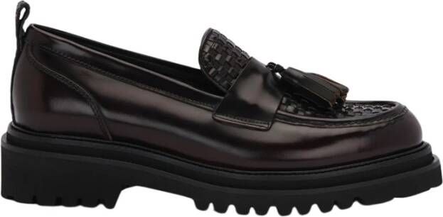 Lottusse Burgundy Calfskin Covent Tassel Loafers Mocasin Borlas Red Dames