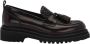 Lottusse Burgundy Calfskin Covent Tassel Loafers Mocasin Borlas Red Dames - Thumbnail 1