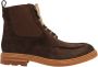 Lottusse Mocha Deer lederen Lace-Up Enkellaarzen Brown Heren - Thumbnail 1