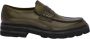 Lottusse Olive Green Calfskin Murphy Band Loafers Mocasin Banda Green Heren - Thumbnail 1