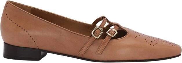 Lottusse Taupe Kalverleren Ballerina's Smithson Bailarina T Beige Dames