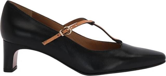 Lottusse Zwarte kalfsleren Smithson pumps Salon T Black Dames