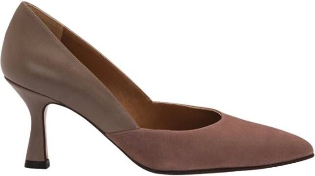 Lottusse Zwarte Lamsskin Carla Pumps Salon Brown Dames