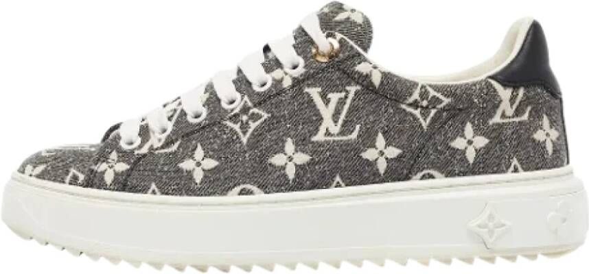 Louis Vuitton Vintage Pre-owned Canvas sneakers Black Dames