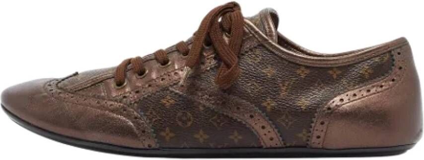 Louis Vuitton Vintage Pre-owned Canvas sneakers Brown Dames