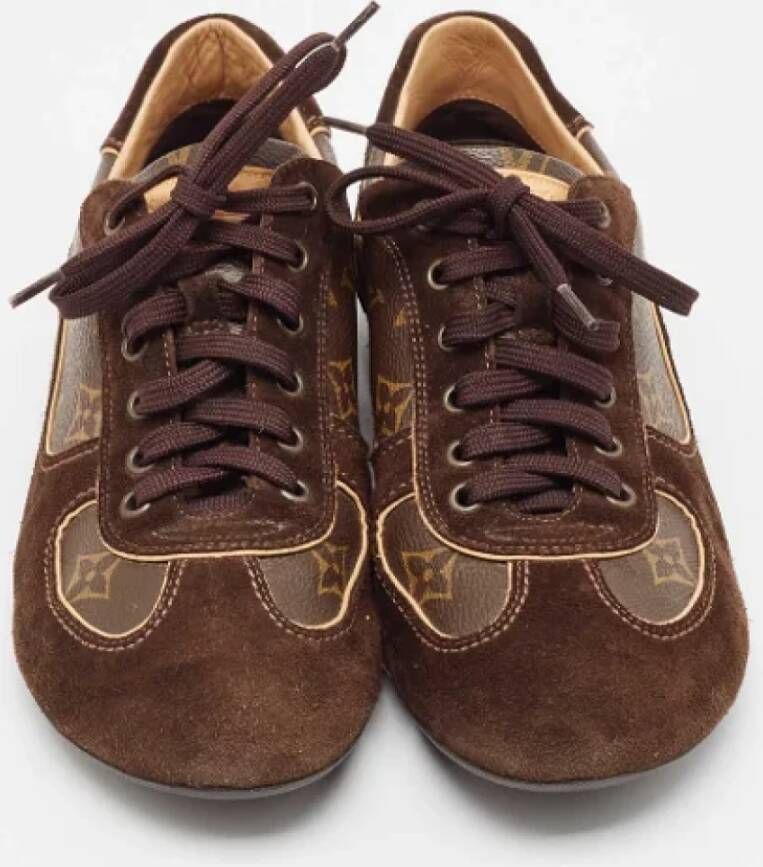 Louis Vuitton Vintage Pre-owned Canvas sneakers Brown Dames