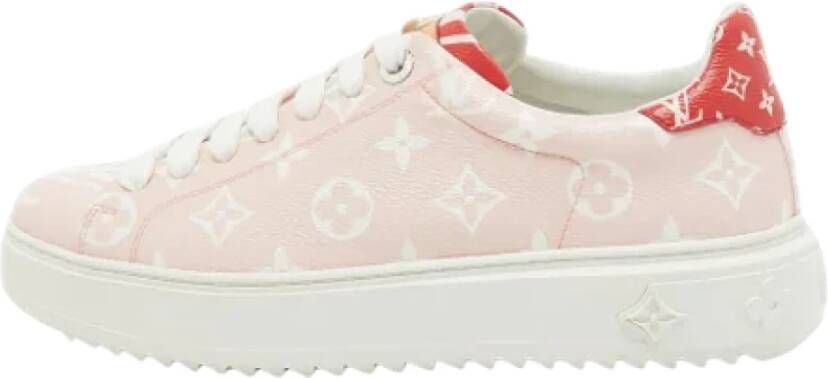 Louis Vuitton Vintage Pre-owned Canvas sneakers Pink Dames