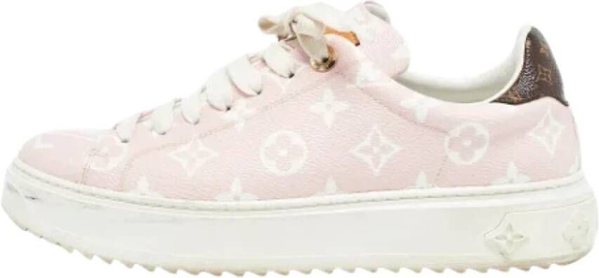 Louis Vuitton Vintage Pre-owned Canvas sneakers Pink Dames