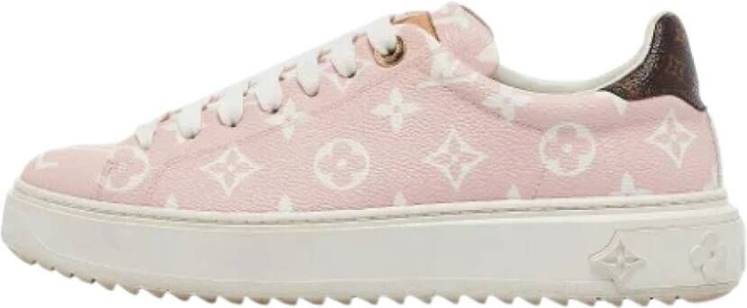 Louis Vuitton Vintage Pre-owned Coated canvas sneakers Pink Dames