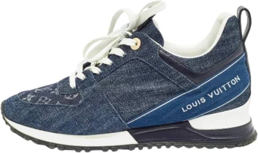 Louis Vuitton Vintage Pre-owned Denim sneakers Blue Dames