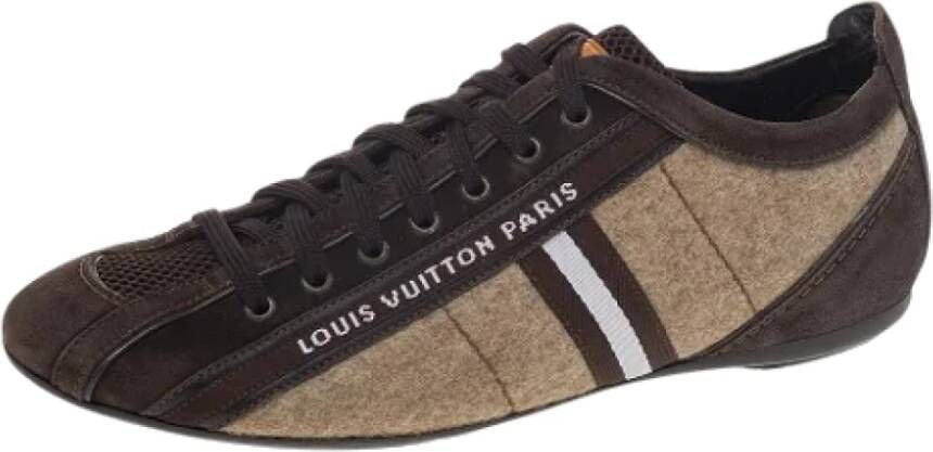 Louis Vuitton Vintage Pre-owned Fabric sneakers Brown Dames