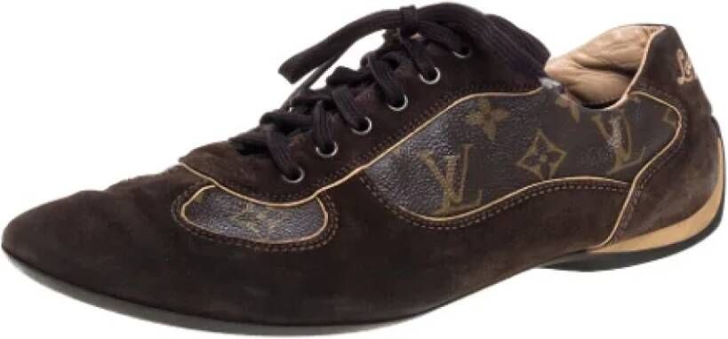 Louis Vuitton Vintage Pre-owned Fabric sneakers Brown Dames