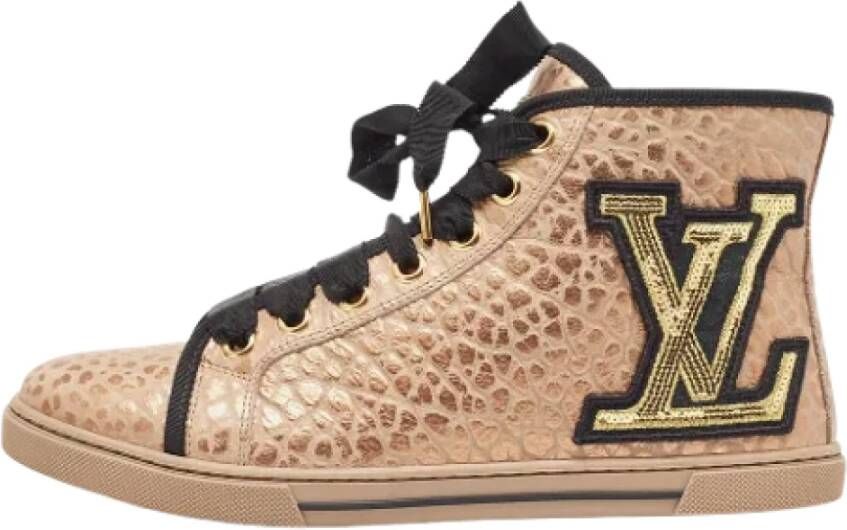Louis Vuitton Vintage Pre-owned Fabric sneakers Pink Dames