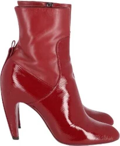 Louis Vuitton Vintage Pre-owned Leather boots Red Dames