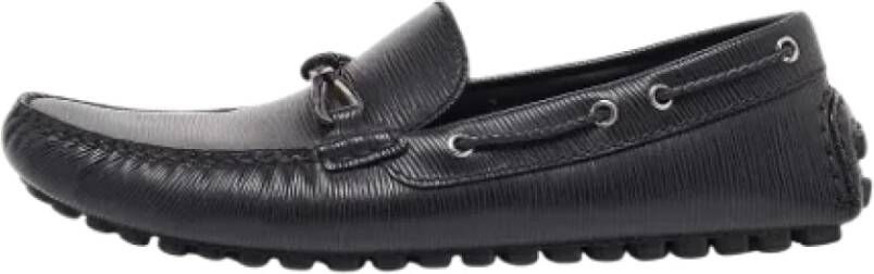 Louis Vuitton Vintage Pre-owned Leather flats Black Heren