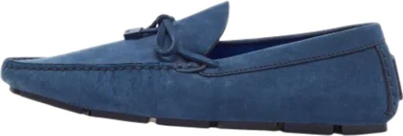 Louis Vuitton Vintage Pre-owned Leather flats Blue Heren