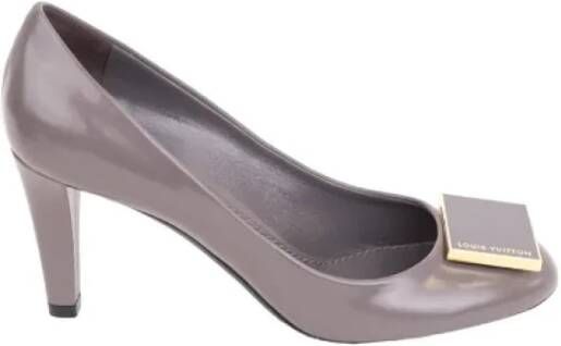 Louis Vuitton Vintage Pre-owned Leather heels Gray Dames