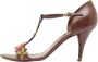 Louis Vuitton Vintage Pre-owned Leather sandals Brown Dames - Thumbnail 1