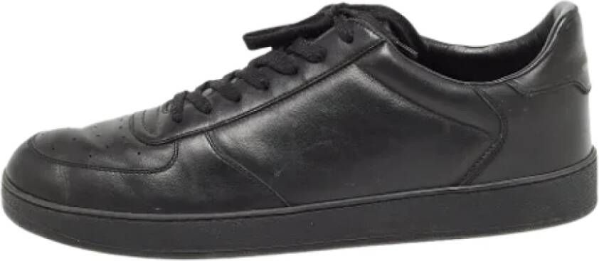 Louis Vuitton Vintage Pre-owned Leather sneakers Black Dames