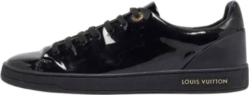 Louis Vuitton Vintage Pre-owned Leather sneakers Black Dames