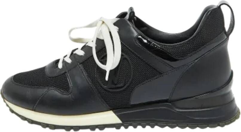 Louis Vuitton Vintage Pre-owned Leather sneakers Black Dames