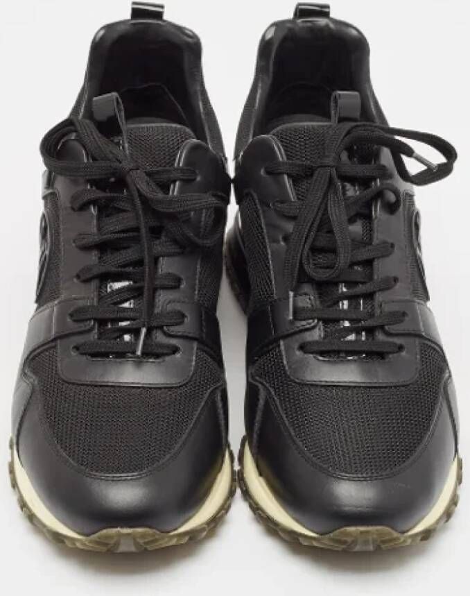 Louis Vuitton Vintage Pre-owned Leather sneakers Black Dames