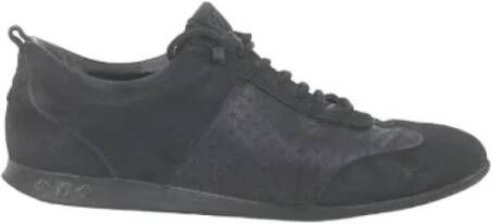 Louis Vuitton Vintage Pre-owned Leather sneakers Black Dames