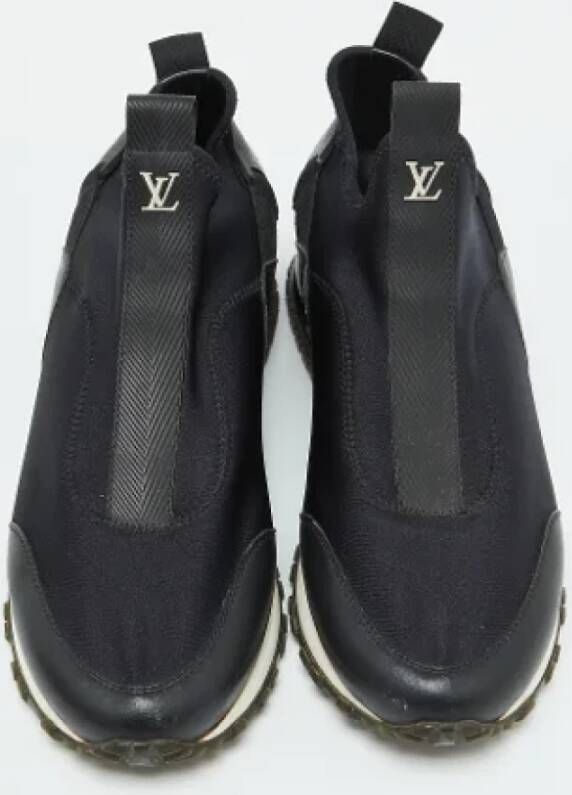 Louis Vuitton Vintage Pre-owned Leather sneakers Black Dames