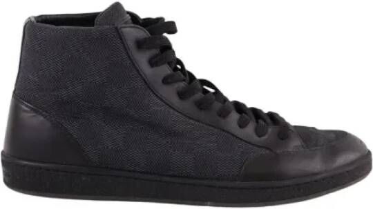 Louis Vuitton Vintage Pre-owned Leather sneakers Black Dames