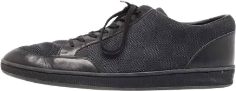 Louis Vuitton Vintage Pre-owned Leather sneakers Black Heren