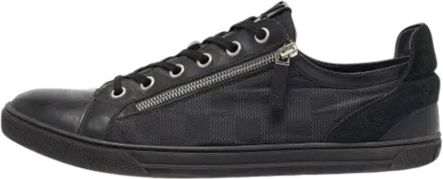 Louis Vuitton Vintage Pre-owned Leather sneakers Black Heren