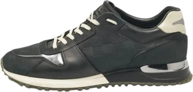 Louis Vuitton Vintage Pre-owned Leather sneakers Black Heren