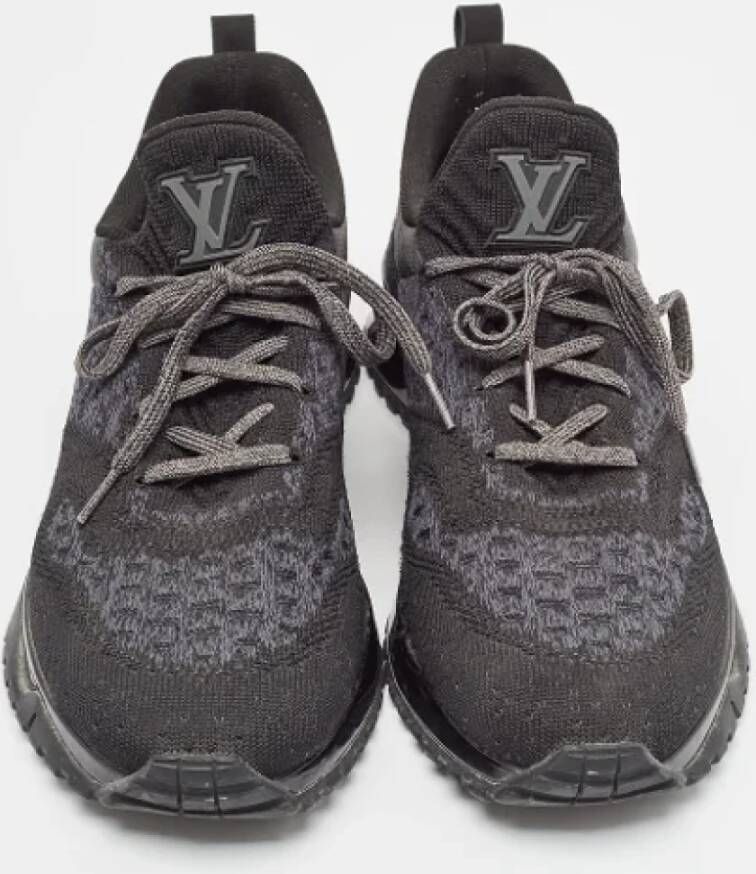 Louis Vuitton Vintage Pre-owned Leather sneakers Black Heren