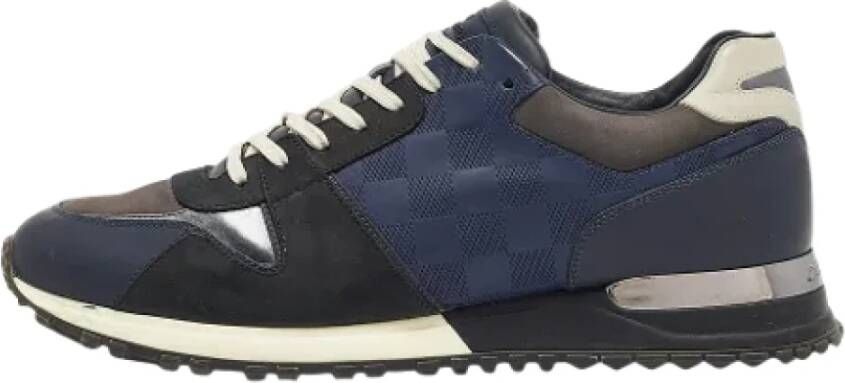 Louis Vuitton Vintage Pre-owned Leather sneakers Blue Heren