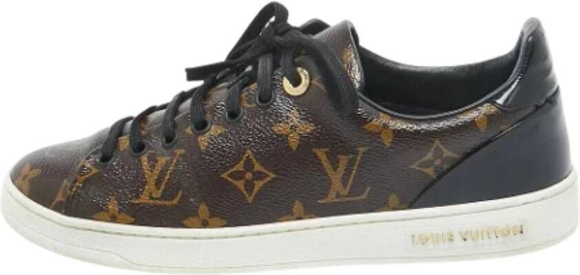 Louis Vuitton Vintage Pre-owned Leather sneakers Brown Dames