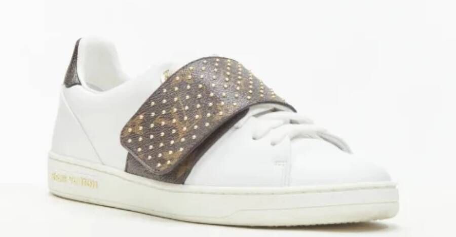 Louis Vuitton Vintage Pre-owned Leather sneakers White Dames