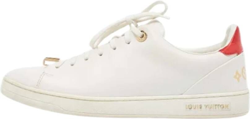 Louis Vuitton Vintage Pre-owned Leather sneakers White Dames
