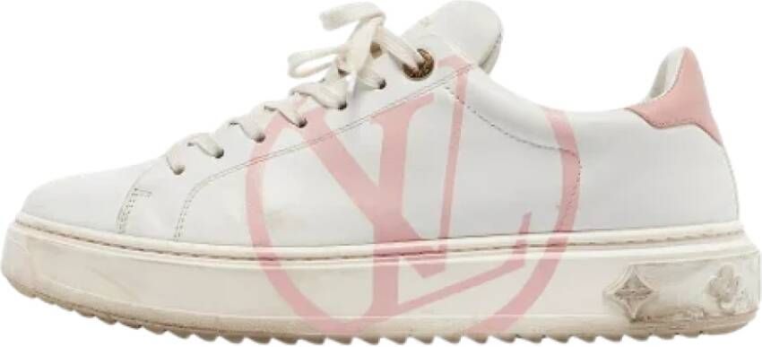 Louis Vuitton Vintage Pre-owned Leather sneakers White Dames