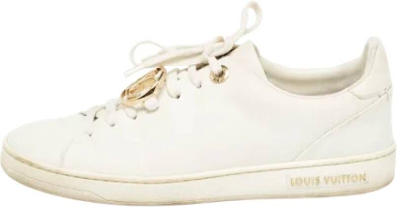 Louis Vuitton Vintage Pre-owned Leather sneakers White Dames